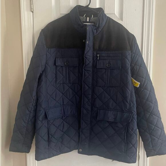 Cole Haan Men's Mix Media Diamond Quilted Jacket, C10 - Picture 1 of 14